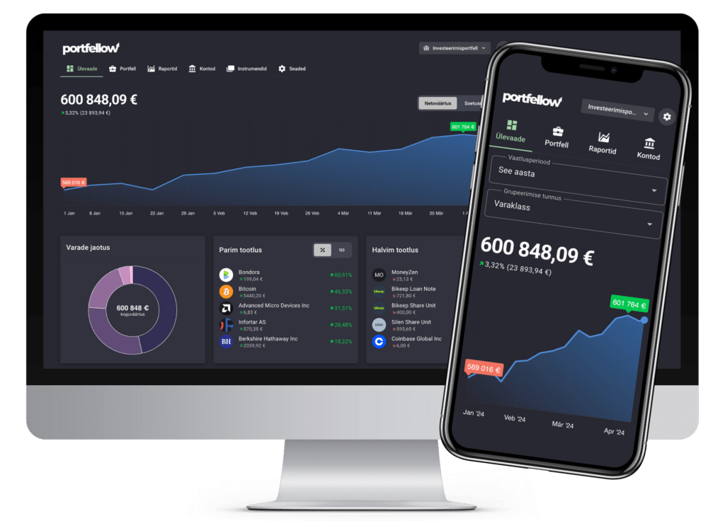 Portfellow Investment Portfellow Tracker Desktop Mobile